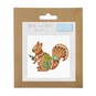 Trimits Squirrel Mini Cross Stitch Kit 13cm x 13cm image number 1