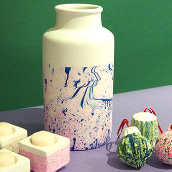 How to Make Marbled Ceramics