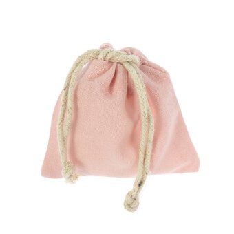Pink Mini Cotton Drawstring Bags 5 Pack  image number 2