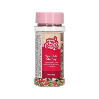 FunCakes Holiday Sprinkle Medley Mix 65g