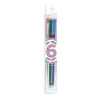 Assorted Six Click Gel Pen