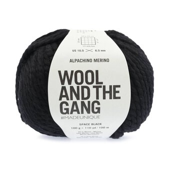 Wool and the Gang Space Black Alpachino Merino 100g