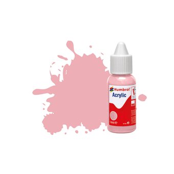 Humbrol Pink Matt Acrylic Paint Dropper 14ml (57)