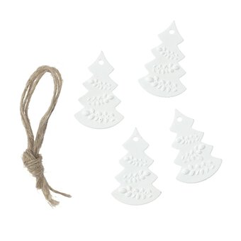 Mini Hanging Clay Trees 4 Pack  image number 4