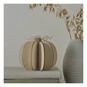 Wooden 3D Pumpkin Decoration 15cm image number 1