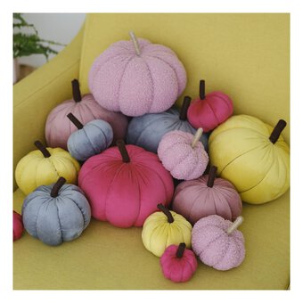 Bright Pink Plush Pumpkin 9cm