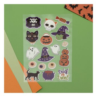 Witch and Cats Halloween Stickers 