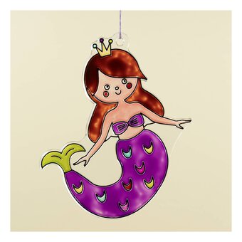 Mermaid Plastic Suncatcher