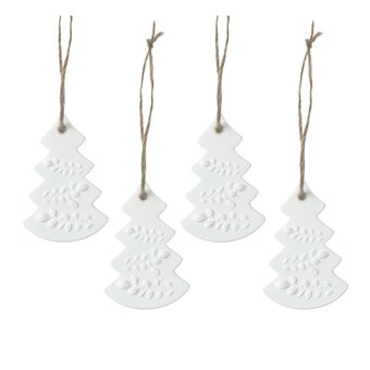 Mini Hanging Clay Trees 4 Pack 