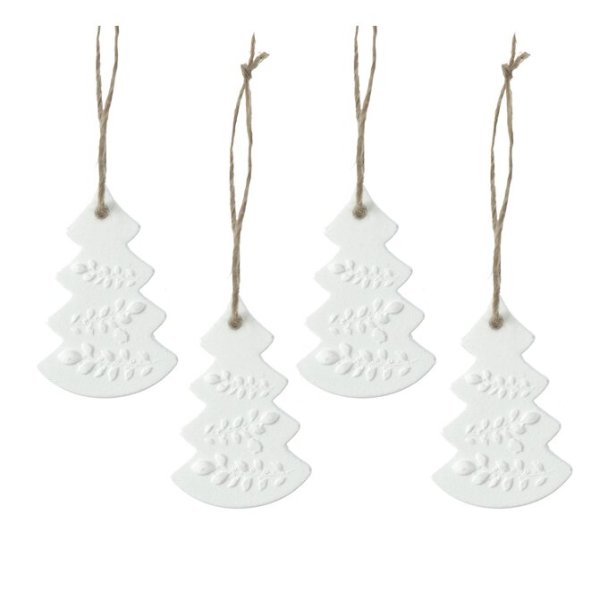 Mini Hanging Clay Trees 4 Pack  image number 1