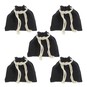 Black Mini Cotton Drawstring Bags 5 Pack image number 1