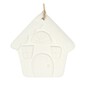 Hanging Ceramic Gingerbread House Decoration 8cm image number 2