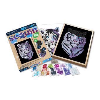 Kitfix Snow Tiger Sequin Art Premium Kit image number 4