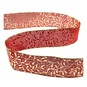 Mistletoe Wire Edge Ribbon 63mm x 3m image number 2