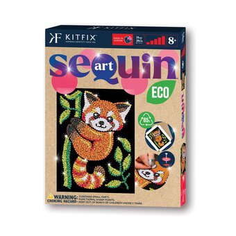 Kitfix Red Panda Sequin Art Kit