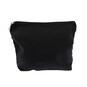 Black Cotton Zip Pouch 24cm x 17cm image number 1