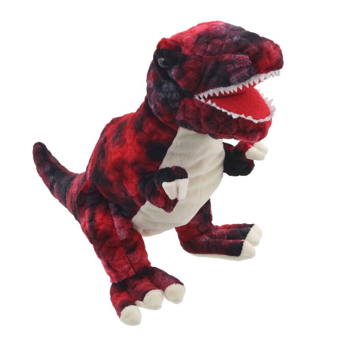 Baby Dino Red T-Rex Puppet image number 1