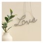 Silver Love Hanging Decoration 11cm image number 2