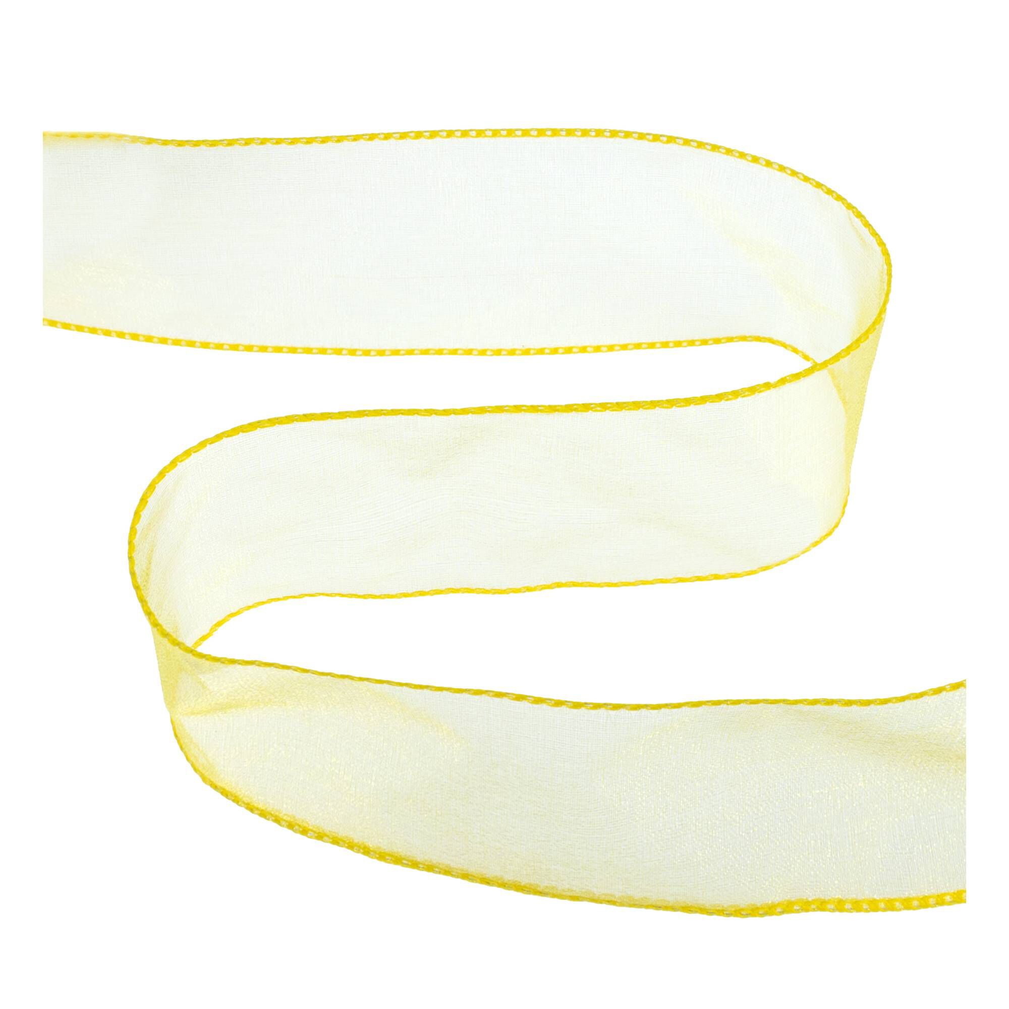 Yellow 2024 organza ribbon