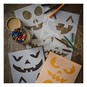 Pumpkin Face Stencils 4 Pack image number 1