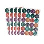 Round Christmas Countdown Stickers 120 Pack  image number 1