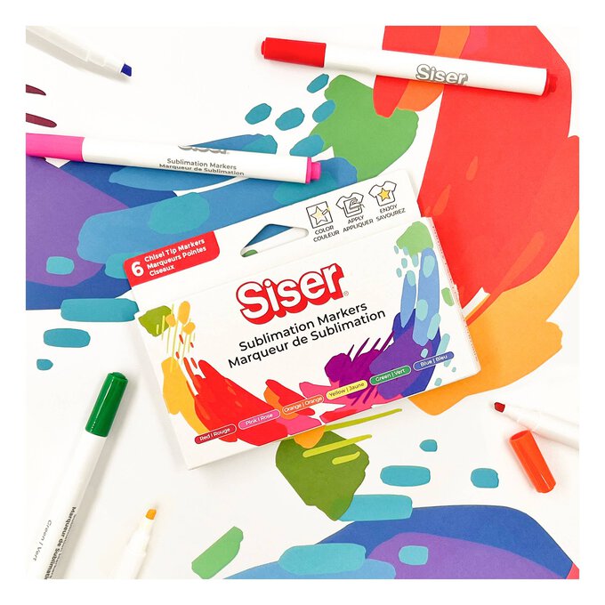 Siser Sublimation Markers Pastel Pack chisel Tip -  Sweden