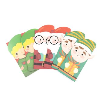 Santa and Elf Treat Bags 6 Pack 