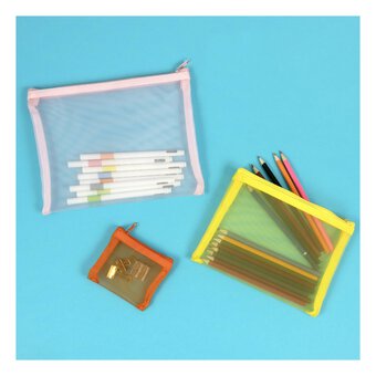 Mesh Pencil Case Set 3 Pack