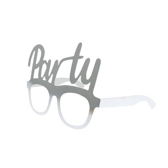 Silver Foil Party Glasses 8 Pack image number 3