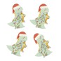 Christmas Dino Card Toppers 4 Pack  image number 1