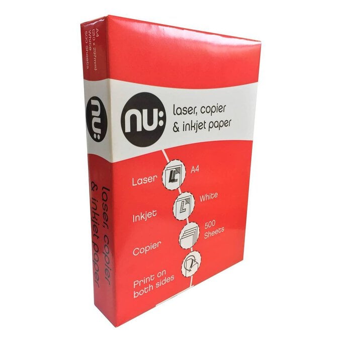 NU: Multipurpose A4 Copier Paper - 500 Sheets From 7.00 GBP