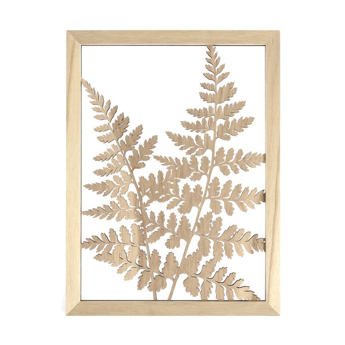 Fern Wooden Cut-Out Wall Decoration 30cm x 40cm image number 1