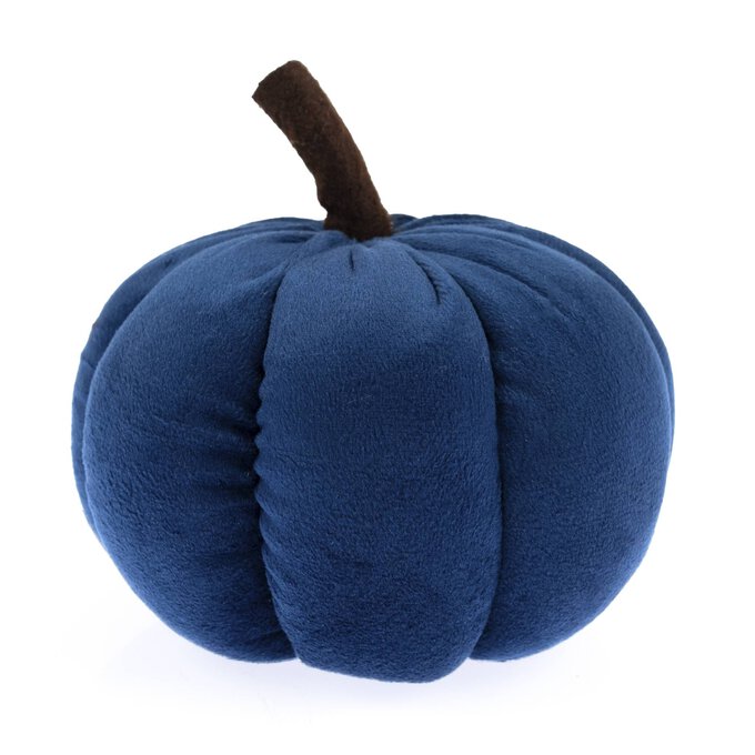 Navy Blue Plush Pumpkin 12cm image number 1