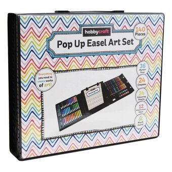 Pink Case Beginner Kids Artist Box Set, 140 Pieces Pink Graphic