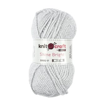 Knitcraft Silver Shine Bright Chunky Yarn 100g 