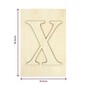 Wooden Letter X Plaque 10cm x 15cm image number 4