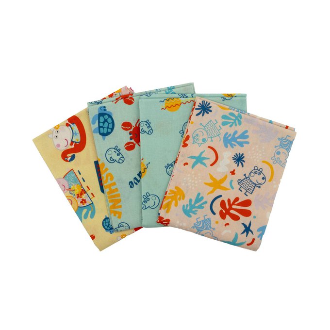 Peppa Pig Mashup Cotton Fat Quarters 4 Pack image number 1