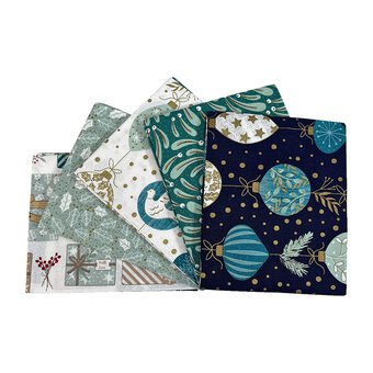 Deluxe Christmas Cotton Fat Quarters 5 Pack