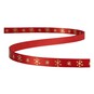 Snowflake Printed Ribbon 10mm x 3m image number 3