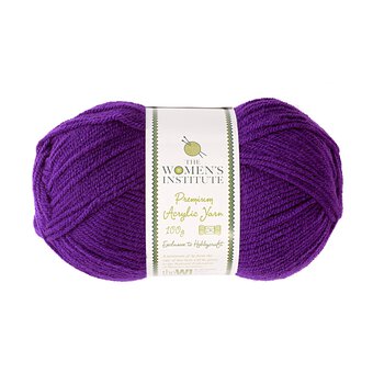Women's Institute Steel Blue Soft and Chunky Yarn 100g