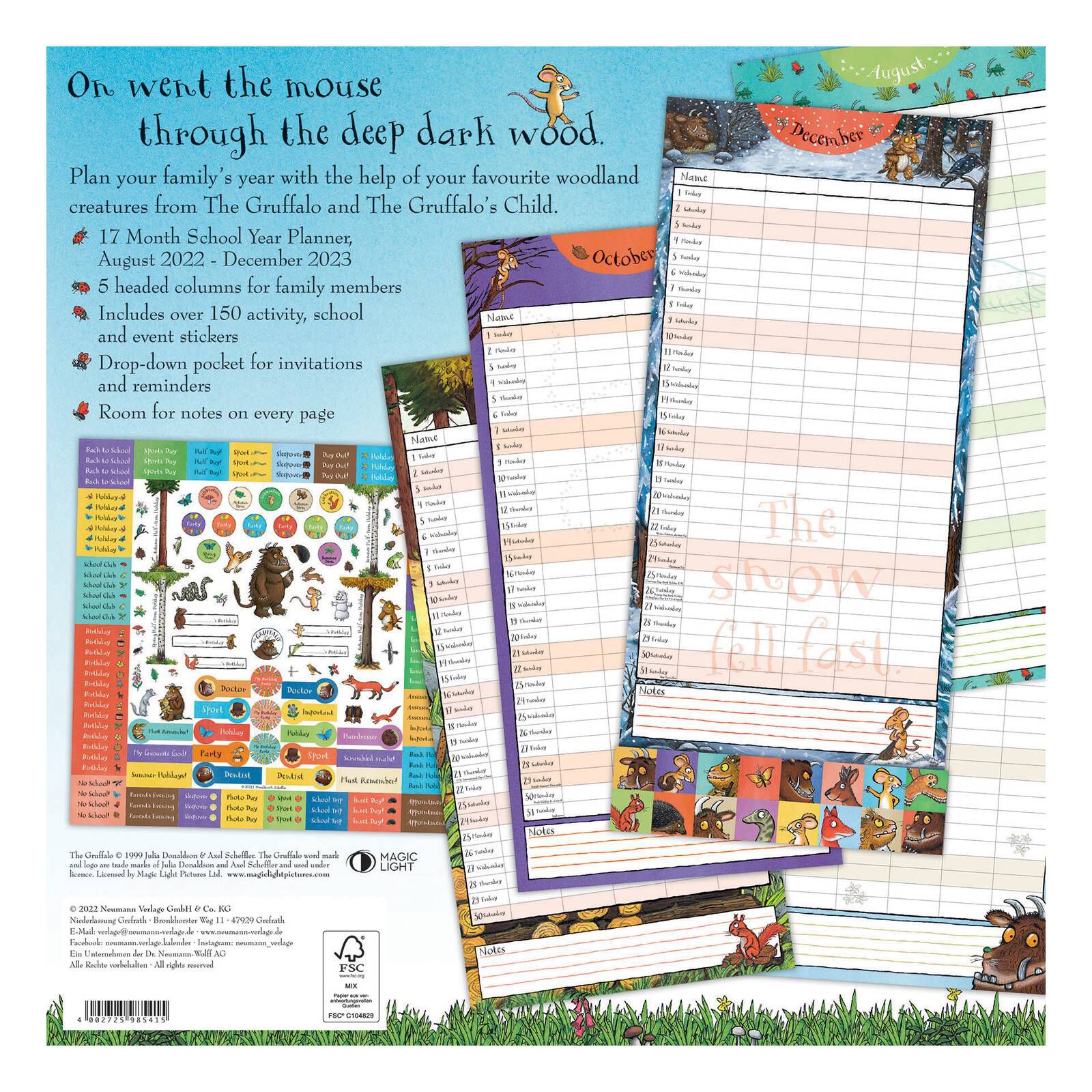 The Gruffalo Family Planner 2023 Hobbycraft