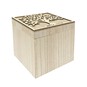 Wooden Tree Storage Box 16cm x 16cm x 16.5cm image number 1