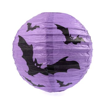 Purple Halloween Lantern 20cm 