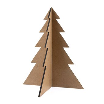 3D Wooden Christmas Tree 26cm