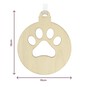 Hanging Wooden Paw Bauble Decoration 12cm image number 5