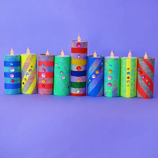 How to Make a Menorah With Cardboard Tubes Hobbycraft