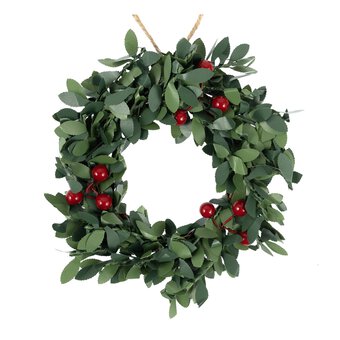 Hanging Mini Green Wreath 15cm