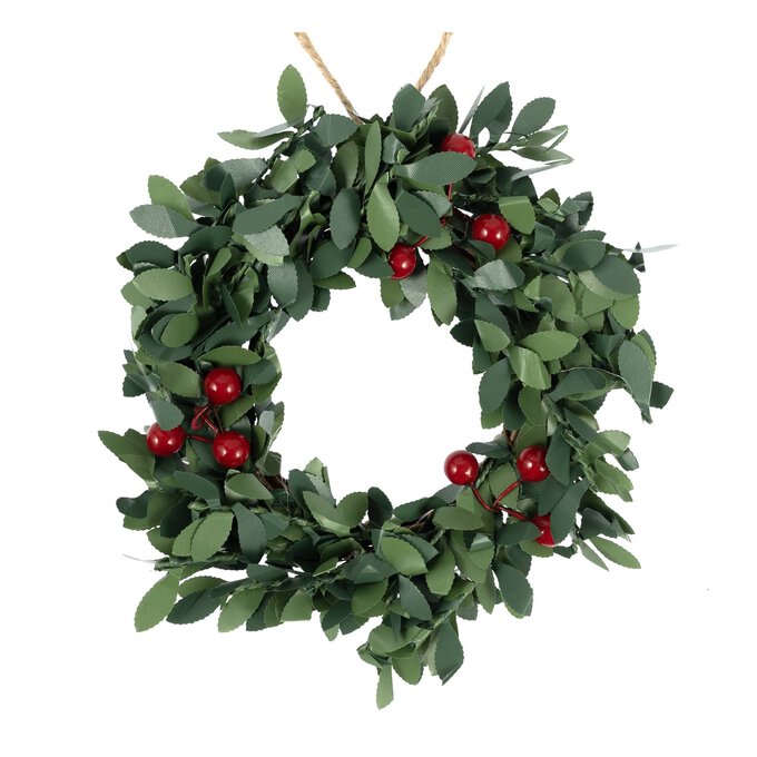 Hanging Mini Green Wreath 15cm image number 1