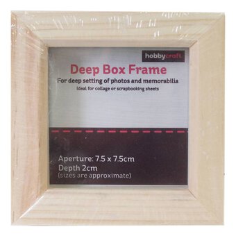 Pine Box Frame 7.5cm x 7.5cm