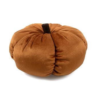 Flat Rust Plush Pumpkin 18cm